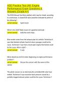 ASE Practice Test &lpar;A8 Engine Performance&rpar; Exam Questions & Answers &lpar;Grade A&plus;&rpar;&period;docx&NewLine;&NewLine;