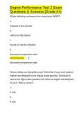 Engine Performance Test 2 Exam Questions & Answers &lpar;Grade A&plus;&rpar;&period;docx&NewLine;&NewLine;