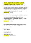 Diesel Engine Performance 2 Exam Questions & Answers &lpar;Grade A&plus;&rpar;&period;docx&NewLine;&NewLine;