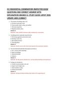 ICC RESIDENTIAL COMBINATION INSPECTOR EXAM &NewLine;QUESTIONS AND CORRECT ANSWER WITH &NewLine;EXPLANATION GRADED A&plus; STUDY GUIDE LATEST 2026 &NewLine;UPDATE 100&percnt; CORRECT  