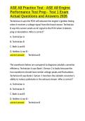 ASE A8 Practice Test - ASE A8 Engine Performance Test Prep - Test 1 Exam Actual Questions and Answers 2026&period;docx&NewLine;&NewLine;