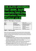 2026&sol;2027 South Australia Field Crop Applicators Mastery Test Bank &lpar;AHCCHM307&rpar; &vert; 21&plus; Elite QA & Distractor Analysis