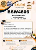 BSW4806 Assignment 3 &lpar;COMPLETE ANSWERS&rpar; 2026 - DUE 24 July 2026