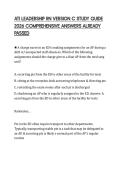 ATI LEADERSHIP RN VERSION C STUDY GUIDE&NewLine;2026 COMPREHENSIVE ANSWERS ALREADY&NewLine;PASSED