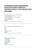 ICC RESIDENTIAL ELECTRICAL INSPECTOR EXAM &NewLine;QUESTIONS AND CORRECT ANSWER WITH &NewLine;EXPLANATION GRADED A&plus; STUDY GUIDE 2026 UPDATE &NewLine;100&percnt; CORRECT