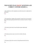 WKF KUMITE EXAM 2026&sol;2027 QUESTIONS AND CORRECT ANSWERS GRADED A&plus;