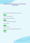 HCA201a Quiz&num;3 Questions and Answers with Verified Solutions &vert;&NewLine;Latest 2026 Update