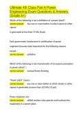 Ultimate 4th Class Part A Power Engineering Exam Questions & Answers &lpar;Grade A&plus;&rpar;&period;docx&NewLine;&NewLine;