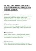 AIC 300 CLAIMS IN AN EVOLVING WORLD&NewLine;ACTUAL EXAM PAPER 2026 QUESTIONS WITH&NewLine;ANSWERS GRADED A&plus;