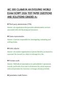 AIC 300 CLAIMS IN AN EVOLVING WORLD&NewLine;EXAM SCRIPT 2026 TEST PAPER QUESTIONS&NewLine;AND SOLUTIONS GRADED A&plus;