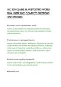 AIC 300 CLAIMS IN AN EVOLVING WORLD&NewLine;FINAL PAPER 2026 COMPLETE QUESTIONS&NewLine;AND ANSWERS