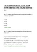 AIC EXAM PACKAGE 2026 ACTUAL EXAM&NewLine;PAPER QUESTIONS WITH SOLUTIONS GRADED&NewLine;A&plus;&NewLine;