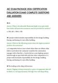 AIC EXAM PACKAGE 2026 CERTIFICATION&NewLine;EVALUATION EXAMS COMPLETE QUESTIONS&NewLine;AND ANSWERS