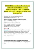 NACE CIP Level 1 Exam Practice Exam &NewLine;AMPP &lpar;formerly NACE&rpar; Coating &NewLine;Inspector Program Level 1 Computer&NewLine;Based Test &lpar;CBT&rpar; Certification 2026&sol;2027 &NewLine;Academic Year