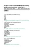 ICC RESIDENTIAL PLANS EXAMINER EXAM PRACTICE &NewLine;QUESTIONS AND CORRRECT ANSWER WITH &NewLine;EXPLANATION GRADED A&plus; LATEST 2026 UPDATE 100&percnt; &NewLine;CORRECT 