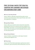 FDNY Z51 EXAM 3 MOCK TEST 2026 FULL&NewLine;QUESTION WITH ANSWERS AND DETAILED&NewLine;EXPLANATIONS STUDY GUIDE