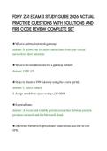 FDNY Z51 EXAM 3 STUDY GUIDE 2026 ACTUAL&NewLine;PRACTICE QUESTIONS WITH SOLUTIONS AND&NewLine;FIRE CODE REVIEW COMPLETE SET