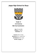 June Life Sciences examination&comma;2026