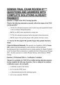 SEM580 FINAL EXAM REVIEW &num;1&ast;&ast;&ast; QUESTIONS AND ANSWERS WITH COMPLETE SOLUTIONS ALREADY PASSED&excl;&excl;&excl;