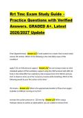Rrt Tmc Exam Study Guide &ndash; &NewLine;Practice Questions with Verified &NewLine;Answers&period; GRADED A&plus;&period; Latest &NewLine;2026&sol;2027 Update 