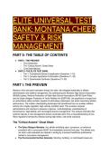 2026&sol;2027 ELITE TEST BANK&colon; Montana Cheer Safety & Risk Management &lpar;MHSA&comma; NFHS&comma; DSPYAA&rpar; &vert; 19&plus; High-Yield QA & Core Matrices