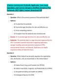 Virginia Commercial Pesticide Applicator Core Exam &NewLine;Questions and Correct Answers &lpar;Verified Answers&rpar; Plus &NewLine;Rationale 2027 Q&A&vert; Instant Download Pdf 