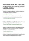 FDOT ASPHALT PAVING LEVEL 6 2026 EXAM&NewLine;REVIEW SOLVED QUESTIONS AND CORRECT&NewLine;ANSWERS GRADED A&plus;