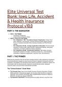 S-Tier 2026&sol;2027 Elite Universal Test Bank&colon; Iowa Life&comma; Accident & Health Insurance Protocol &vert; 59&plus;  Q&A