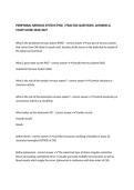 PERIPHERAL NERVOUS SYSTEM &lpar;PNS&rpar; &vert; PRACTICE QUESTIONS&comma; ANSWERS & STUDY GUIDE 2026&sol;2027