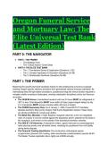 2026&sol;2027 Oregon Funeral Service & Mortuary Law FSP Exam&colon; Elite S-Tier Test Bank &lpar;69&plus; Q&A &plus; Rationale&rpar;