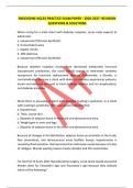 ENDOCRINE NCLEX PRACTICE EXAM PAPER - 2026-2027- REVISION &NewLine;QUESTIONS & SOLUTIONS &NewLine;When caring for a male client with diabetes insipidus&comma; nurse Juliet expects to &NewLine;administer&colon; &NewLine;a&period; vasopressin &lpar;Pitressin Synthetic&rpar; 
