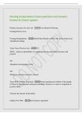 Nursing Jurisprudence Exam questions and answers&NewLine;Graded A&plus;&vert;latest update&NewLine;Primary resources for state law - Texas Board of Nursing&NewLine;Nursing Practice Acts&NewLine;Nursing Jurisprudence - Rules&sol;Ethics&sol;Morals and how the nurses function in&NewLine;a healthcare setting&period;&NewLine;
