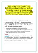 RESNA ATP Exam Practice Exam &NewLine;Rehabilitation Engineering and Assistive &NewLine;Technology Society of North America &NewLine;Assistive Technology Professional &lpar;ATP&rpar; &NewLine;Certification 2026&sol;2027 Academic Year 