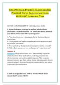 REx-PN Exam Practice Exam Canadian &NewLine;Practical Nurse Registration Exam &NewLine;2026&sol;2027 Academic Year