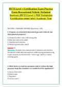 RVTI Level 1 Certification Exam Practice &NewLine;Exam Recreational Vehicle Technical &NewLine;Institute &lpar;RVTI&rpar; Level 1 PDI Technician &NewLine;Certification 2026&sol;2027 Academic Year