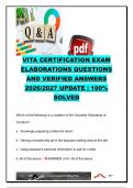 IRS VITA Certification Exam 2026&sol;2027 &vert; 120&plus; Practice Questions & Verified Answers &vert; Volunteer Standards of Conduct&comma; Intake & Interview&comma; EITC&comma; Filing Status & Tax Law