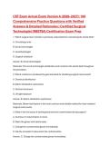 CST Exam Actual Exam Version A &lpar;2026&ndash;2027&rpar;&colon; 100 Comprehensive Practice Questions with Verified Answers & Detailed Rationales &vert; Certified Surgical Technologist &lpar;NBSTSA&rpar; Certification Exam Prep