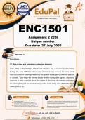 ENC1501 Assignment 2 &lpar;COMPLETE ANSWERS&rpar; 2026 - DUE 27 July 2026