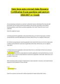 State farm auto external claim Resource Certification Exam questions and answers 20262027 A&plus; Grade