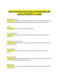 State Farm Insurance License Exam questions and answers 20262027 A&plus; Grade