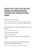 FEMA ICS TEST 4 MOCK TEST AND STUDY&NewLine;MATERIAL WITH DISASTER RESPONSE&NewLine;SCENARIOS AND COMMAND DECISIONMAKING