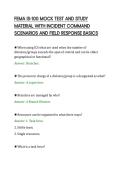 FEMA IS-100 MOCK TEST AND STUDY&NewLine;MATERIAL WITH INCIDENT COMMAND&NewLine;SCENARIOS AND FIELD RESPONSE BASICS