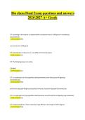 Bio chem Final Exam questions and answers 20262027 A&plus; Grade