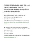 FENCING REFEREE GENERAL RULES TEST A & B&NewLine;PRACTICE ASSESSMENT 2026 FULL&NewLine;QUESTIONS AND ANSWERS GRADED A PLUS&NewLine;COMPLETE REVISION GUIDE