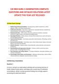 CJE MED-SURG 1 EXAMINATION COMPLETE &NewLine;QUESTIONS AND DETAILED SOLUTIONS LATEST &NewLine;UPDATE THIS YEAR JUST RELEASED 