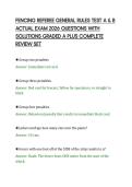 FENCING REFEREE GENERAL RULES TEST A & B&NewLine;ACTUAL EXAM 2026 QUESTIONS WITH&NewLine;SOLUTIONS GRADED A PLUS COMPLETE&NewLine;REVIEW SET