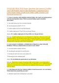 NCLEX RN PRACTICE Exam&ndash; Questions And Answers &vert; Verified &NewLine;And Well Detailed Answers Plus Rationales &vert; Guaranteed Pass &vert; &NewLine;Latest Exam Update &vert; Exam Prep &vert; Study Guide &vert; Practice Test&vert; &NewLine;Download Instant Pdf 