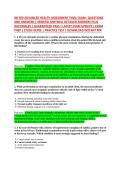 NR 509 ADVANCED HEALTH ASSESSMENT FINAL EXAM&ndash; QUESTIONS &NewLine;AND ANSWERS &vert; VERIFIED AND WELL DETAILED ANSWERS PLUS &NewLine;RATIONALES &vert; GUARANTEED PASS &vert; LATEST EXAM UPDATE &vert; EXAM &NewLine;PREP &vert; STUDY GUIDE &vert; PRACTICE TEST &vert; DOWNLOAD INSTANT PDF 