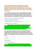 NR 511 DIFFERENTIAL DIAGNOSIS & PRIMARY CARE EXAM&ndash; &NewLine;QUESTIONS AND ANSWERS &vert; VERIFIED AND WELL DETAILED &NewLine;ANSWERS PLUS RATIONALES &vert; GUARANTEED PASS &vert; LATEST EXAM &NewLine;UPDATE &vert; EXAM PREP &vert; STUDY GUIDE &vert; PRACTICE TEST&vert; DOWNLOAD &NewLine;INSTANT PDF 