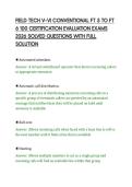 FIELD TECH V&ndash;VI CONVENTIONAL FT 5 TO FT&NewLine;6 100 CERTIFICATION EVALUATION EXAMS&NewLine;2026 SOLVED QUESTIONS WITH FULL&NewLine;SOLUTION